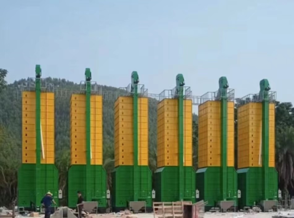 大容量のトウモロコシと大豆の混合流乾燥機