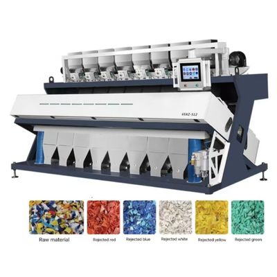 2 トン/時間 ベルト型 プラスチック片とペレットのための色分け機